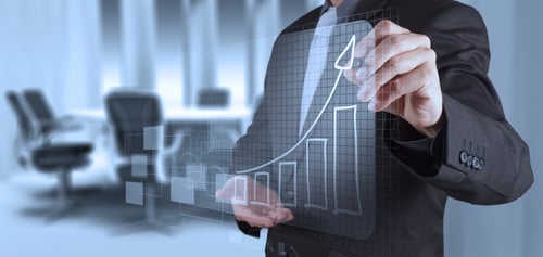businessman hand working with new modern computer and business strategy as concept businessman hand working with new modern computer and business strategy as concept